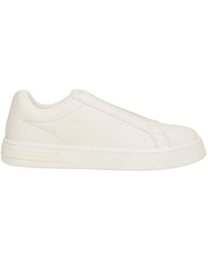 ARMANI EXCHANGE Ivory Trainers Synthetic Material - Natural