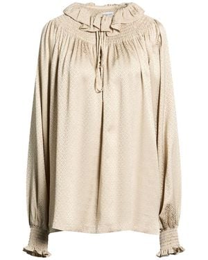 Burberry Top Silk - Natural