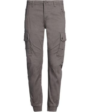 Jack & Jones Pants Cotton, Elastane - Gray