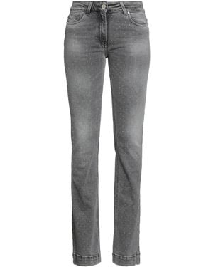 SIMONA CORSELLINI Jeans Cotton, Elastane - Gray