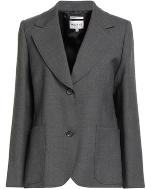 Paul & Joe Charcoal Blazer Wool, Polyester - Black