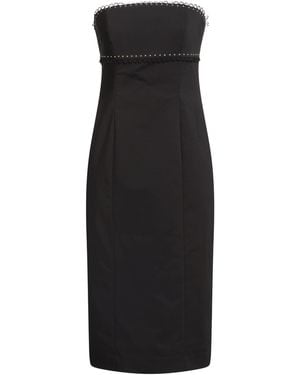 Clips More Midi Dress Cotton, Polyester, Elastane - Black