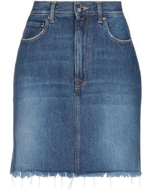 People Denim Skirt - Blue