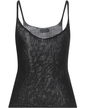 Roberto Collina Top Cotton, Polyamide - Black