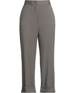 Caractere Khaki Pants Polyester, Viscose, Elastane - Gray