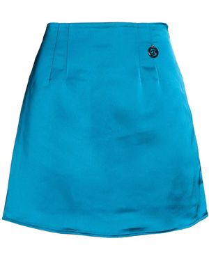 Gaelle Paris Mini Skirt Polyester, Elastane - Blue