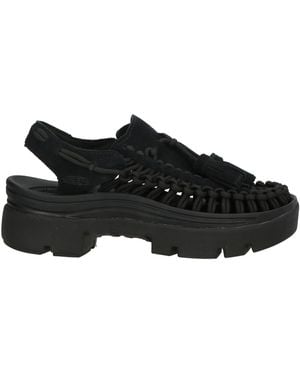 Keen Sandals Leather, Textile Fibres - Black