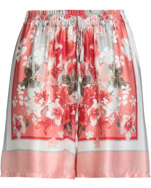 ERMANNO FIRENZE Antique Rose Shorts & Bermuda Shorts Viscose - Red