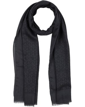 Ferragamo Scarf Cashmere, Cotton - Black