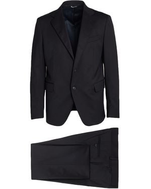 Brian Dales Midnight Suit Polyester, Wool, Elastane - Blue