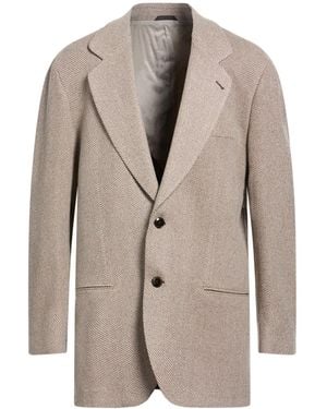 Giorgio Armani Blazer Virgin Wool, Cashmere - Natural