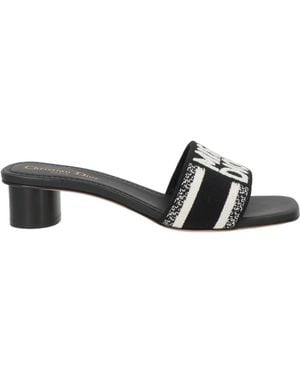 Dior Sandals Textile Fibers - Black