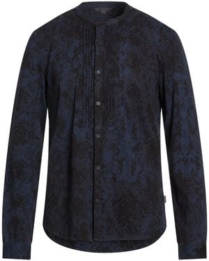 John Varvatos Midnight Shirt Cotton, Polyester - Blue