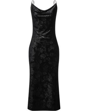 Guess Maxi Dress Polyester, Elastane - Black