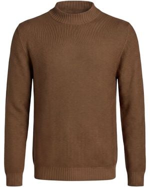 AROVESCIO Camel Sweater Virgin Wool - Brown