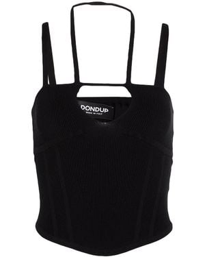 Dondup Top Polyamide, Elastane - Black