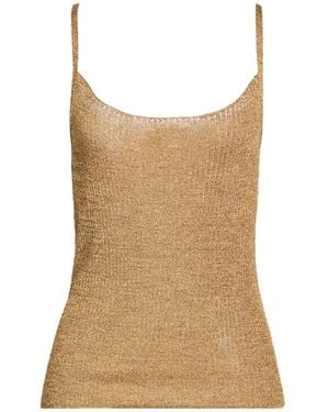 Roberto Collina Marigold Top Viscose, Metallic Polyester - Natural