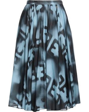 Elisabetta Franchi Midi Skirt Cotton - Blue