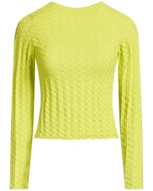 Semicouture Lime Jumper Virgin Wool - Yellow