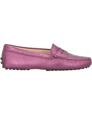 Tod's Loafers Leather - Purple
