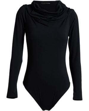 Alice + Olivia Bodysuit Nylon, Elastane - Black