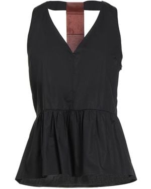 Rebel Queen Top Cotton, Polyester, Polyurethane Resin - Black