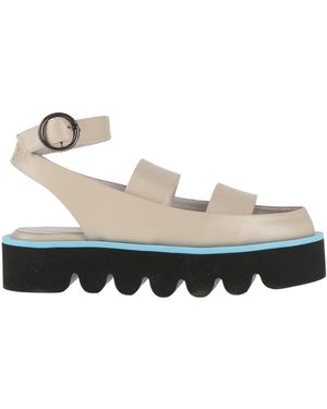 All Black Sandals - White