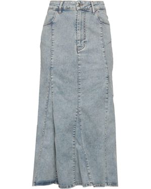 Maje Denim Skirt Cotton, Polyester, Elastane - Blue