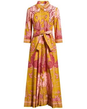 CONNOR & BLAKE Mustard Maxi Dress Cotton - Orange