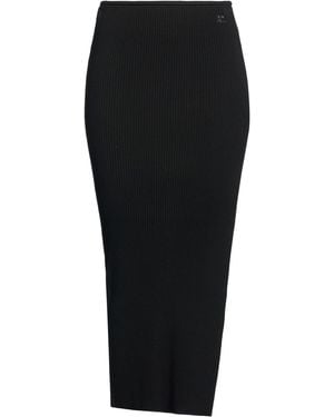 Courreges Midi Skirt Viscose, Polyester - Black