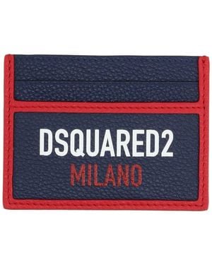 DSquared² Cardholder Calfskin - Blue
