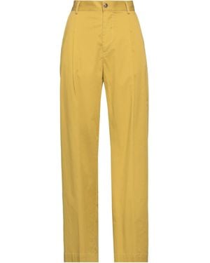 TRUE NYC Trousers Cotton, Elastane - Yellow