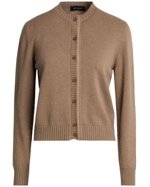 Fabiana Filippi Khaki Cardigan Virgin Wool, Silk, Cashmere - Brown