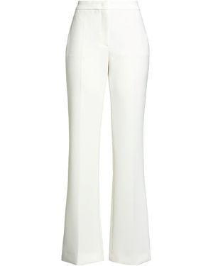 Moschino Couture Ivory Pants Polyester, Elastane - White