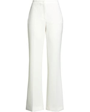 Moschino Couture Ivory Trousers Polyester, Elastane - White