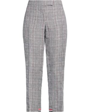 Thom Browne Trousers Linen - Grey