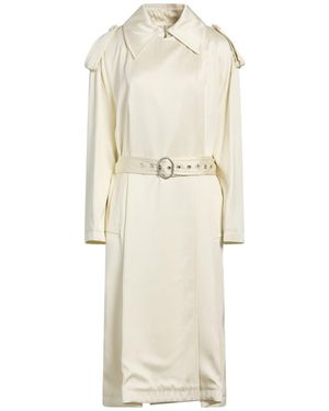 Jil Sander Overcoat & Trench Coat Viscose, Silk - Natural