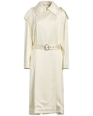 Jil Sander Overcoat & Trench Coat Viscose, Silk - Natural