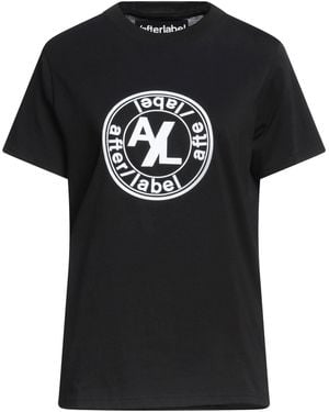 AFTER LABEL T-Shirt Cotton - Black