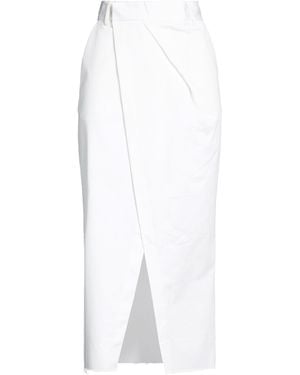 THE M.. Midi Skirt Cotton, Elastane - White