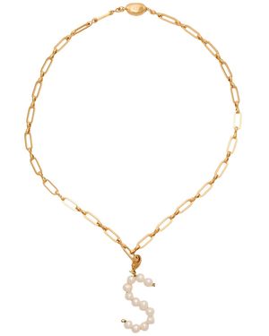 Timeless Pearly Necklace Metal - Natural