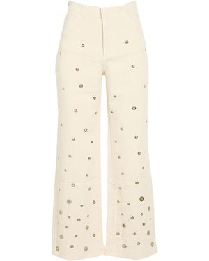 Laneus Ivory Pants Cotton - Natural