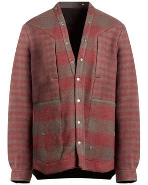Rick Owens Rust Jacket Virgin Wool - Red