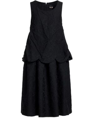 Comme des Garçons Midi Dress Polyester - Black