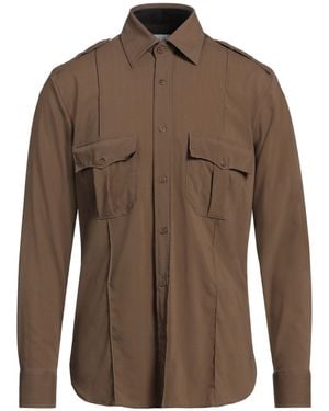 dunhill Shirt Wool, Viscose - Brown