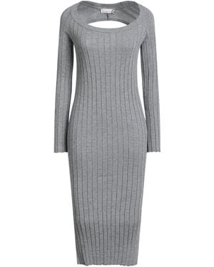 Haveone Midi Dress Viscose, Polyester, Polyamide - Gray