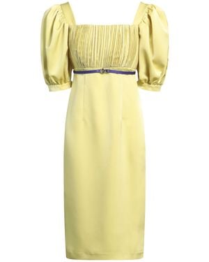Tassos Mitropoulos Midi Dress Pes - Yellow
