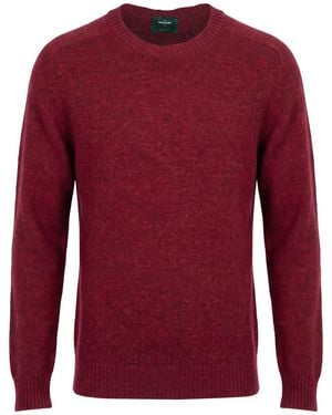 Gran Sasso Burgundy Sweater Virgin Wool - Red