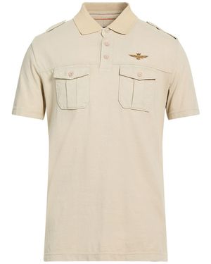 Aeronautica Militare Polo Shirt Cotton - Natural