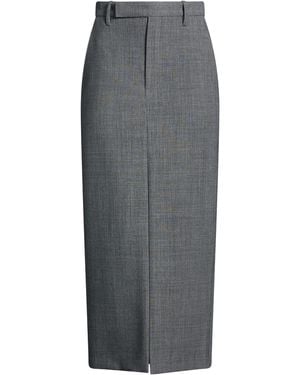 Brunello Cucinelli Maxi Skirt Polyester, Virgin Wool, Elastane, Brass - Grey